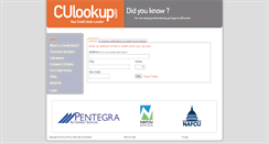 Desktop Screenshot of culookup.com