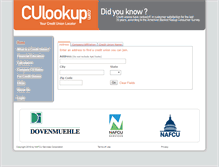Tablet Screenshot of culookup.com
